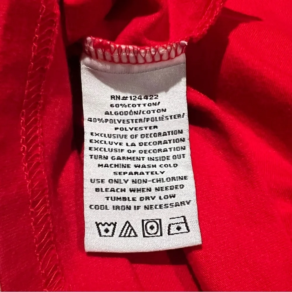 DKNY Boy Youth State of Mind Graphic Tee Red Size XL